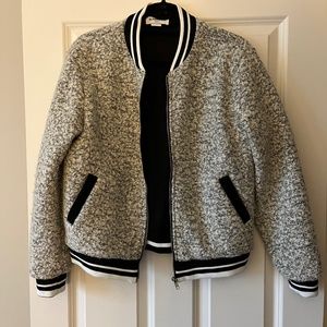 Black and white tweed jacket
